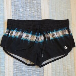 SCALES Wahoo Blue And White Print Boardshorts